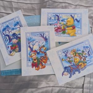 Vintage Disney Pooh & Friends Christmas Cards